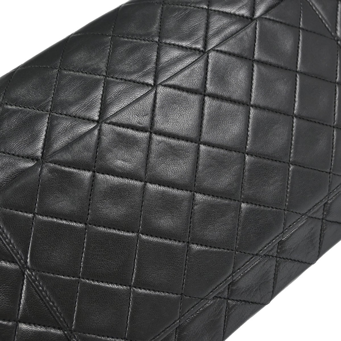Chanel Single Flap in Pelle di Agnello Nero Vintage