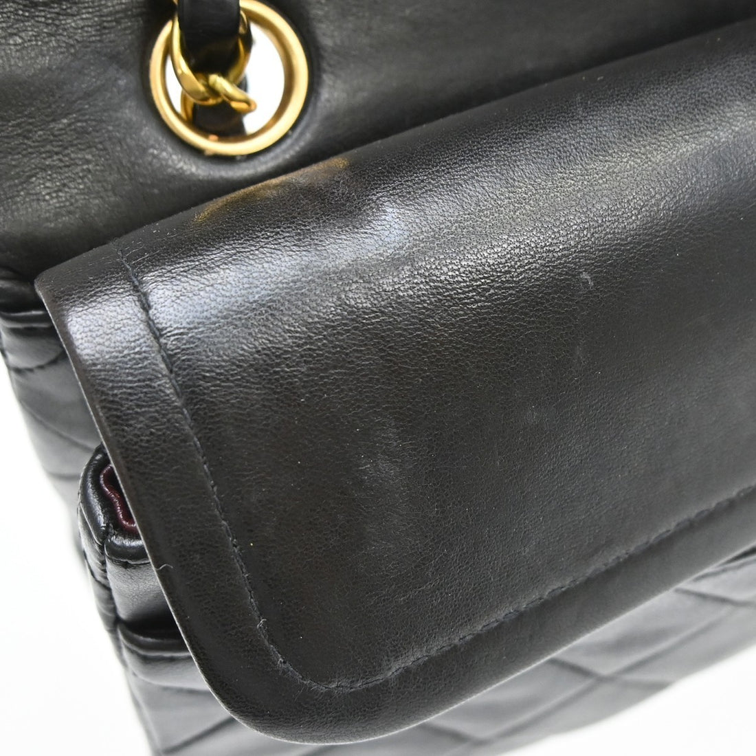 Chanel Small Classic Double Flap in Pelle di Agnello Nero Vintage