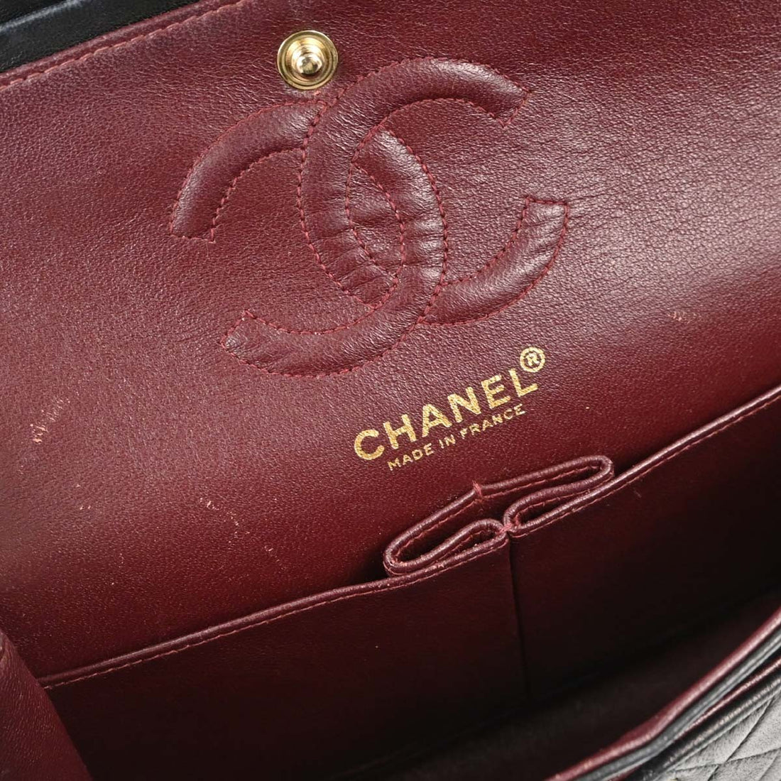 Chanel Small Classic Double Flap in Pelle di Agnello Nero Vintage