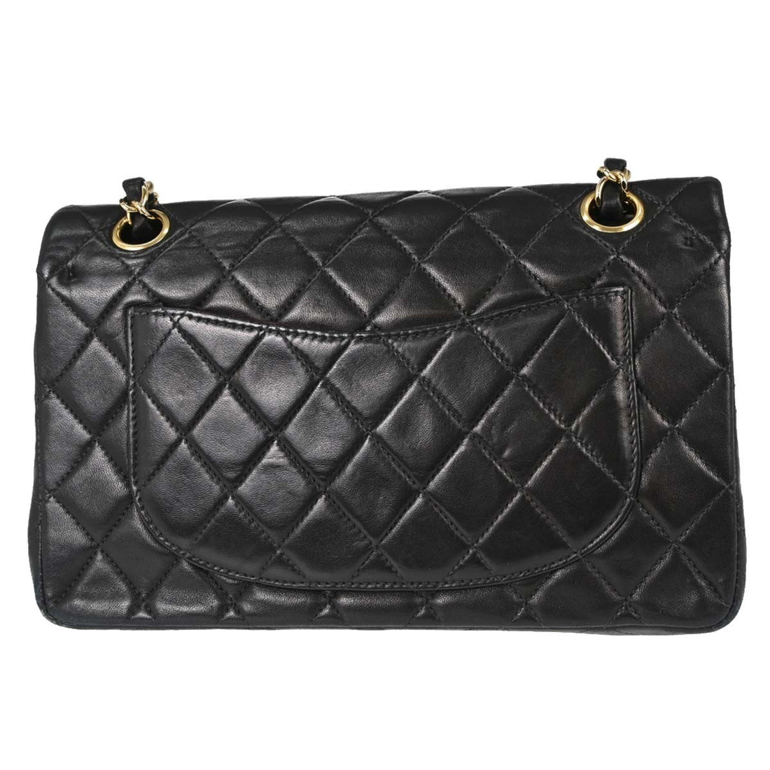Chanel Small Classic Double Flap in Pelle di Agnello Nero Vintage