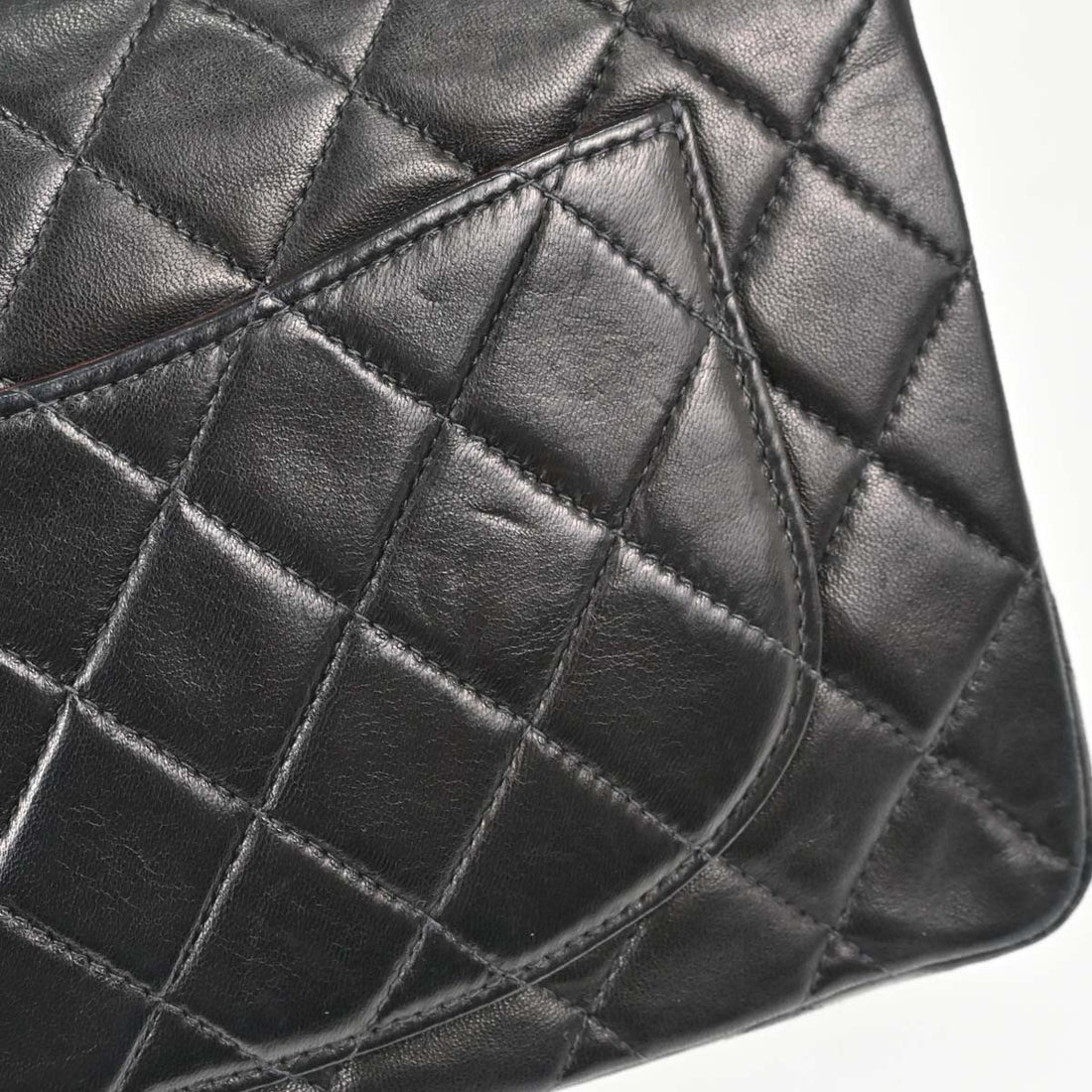 Chanel Small Classic Double Flap in Pelle di Agnello Nero Vintage