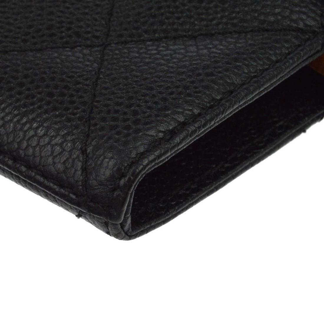 Chanel Tote con Catena in Pelle Caviar Nera Vintage