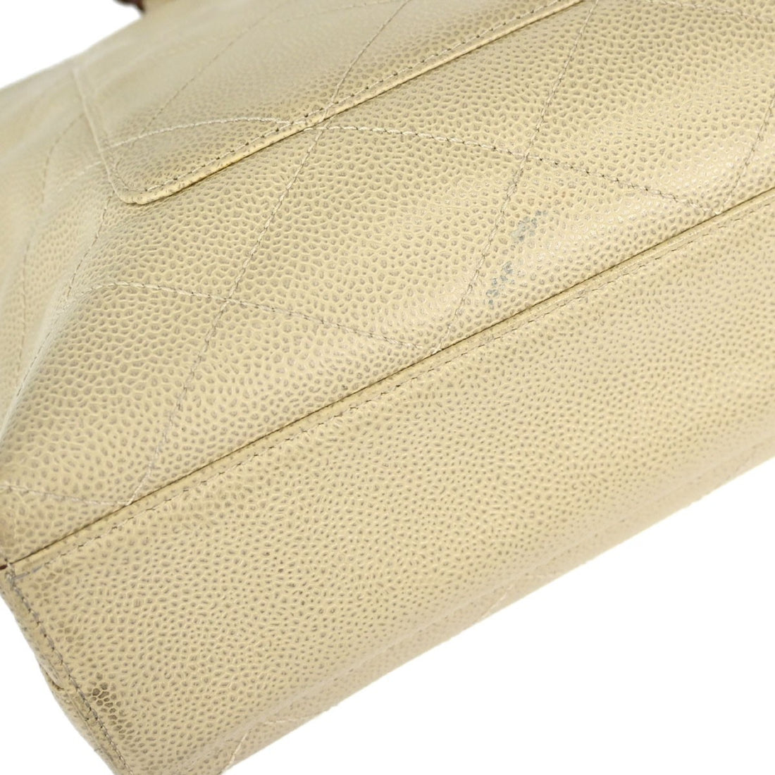 Chanel Tote in Pelle di Vitello Beige Vintage