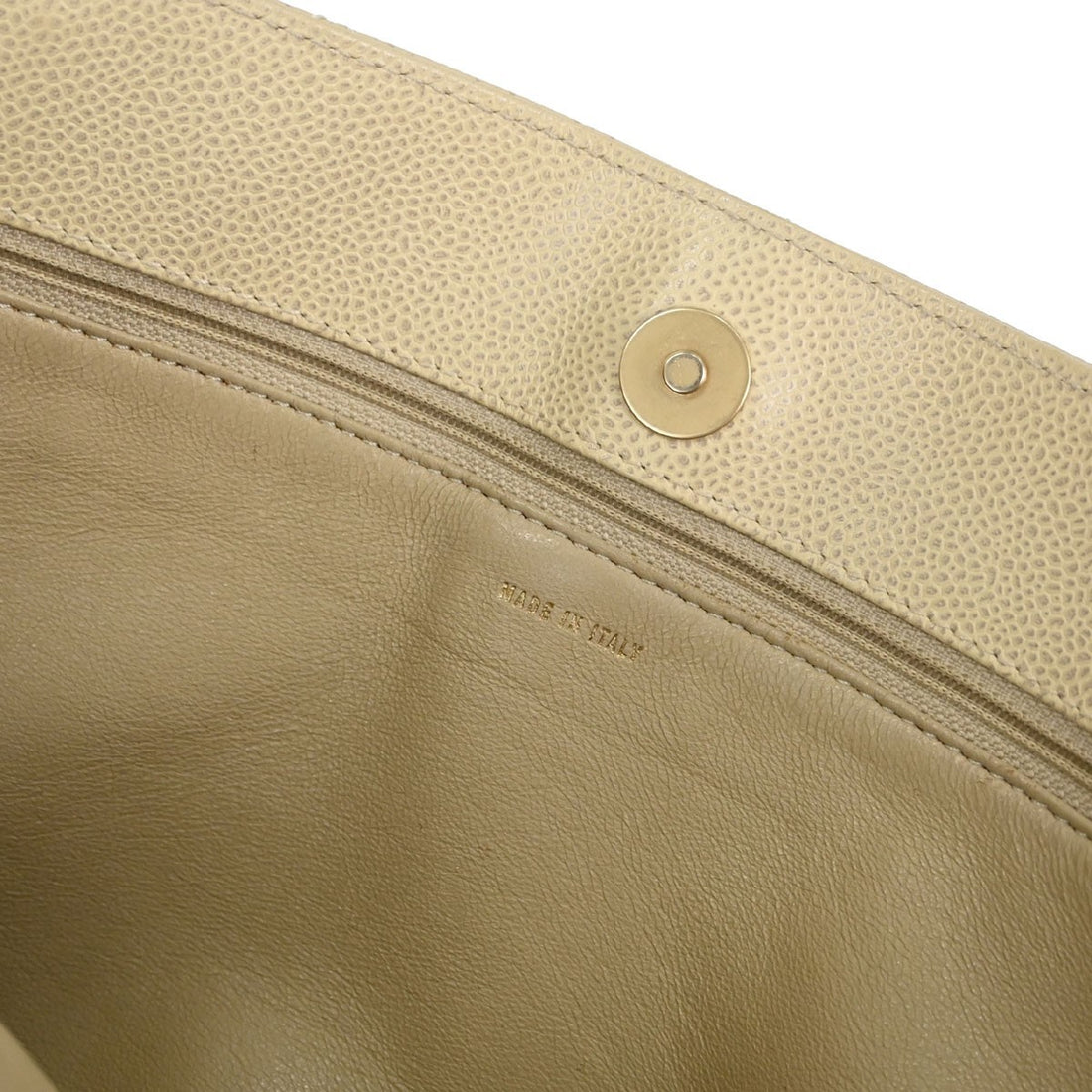 Chanel Tote in Pelle di Vitello Beige Vintage