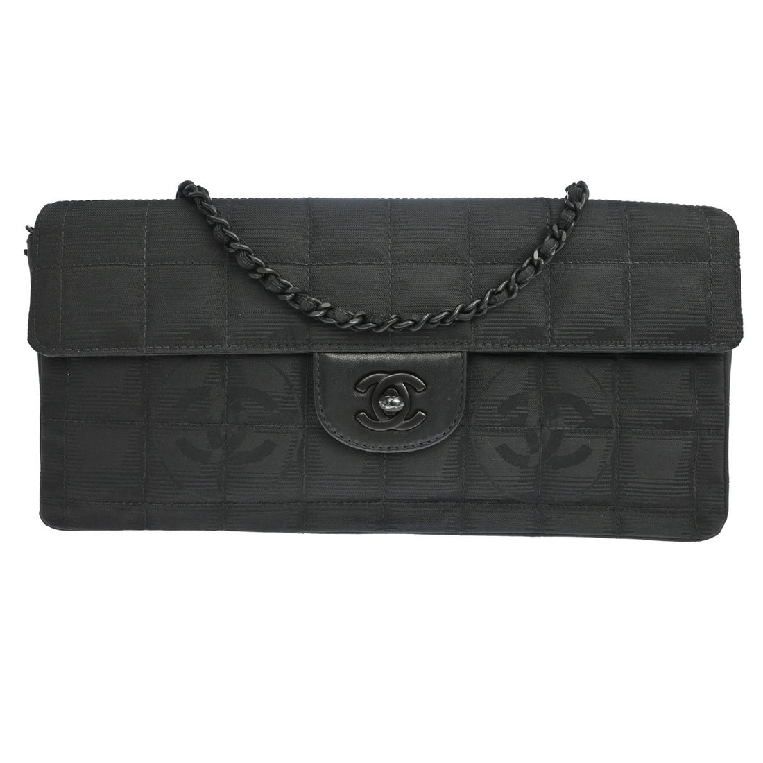 Chanel Travel Line East West in Nylon Jacquard Nero Vintage