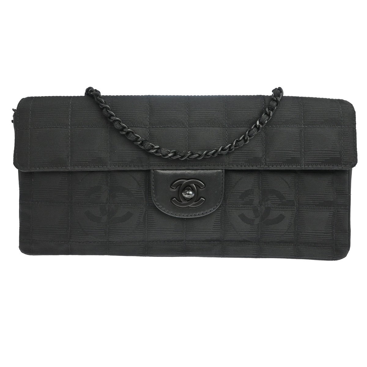 Chanel Travel Line East West in Nylon Jacquard Nero Vintage