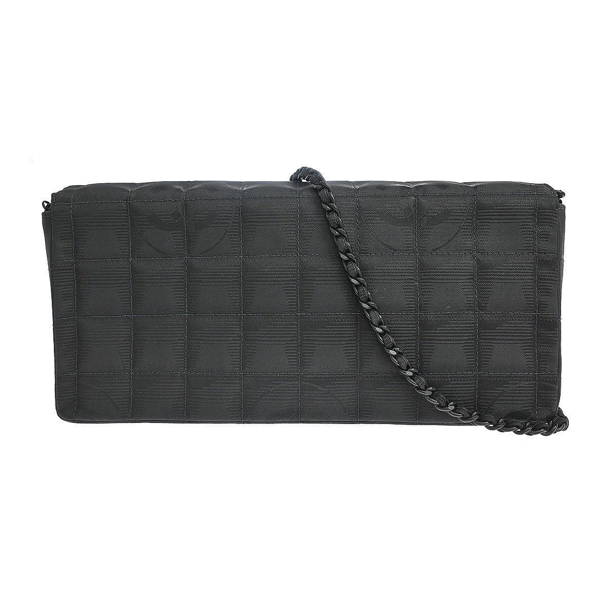 Chanel Travel Line East West in Nylon Jacquard Nero Vintage – foto 2