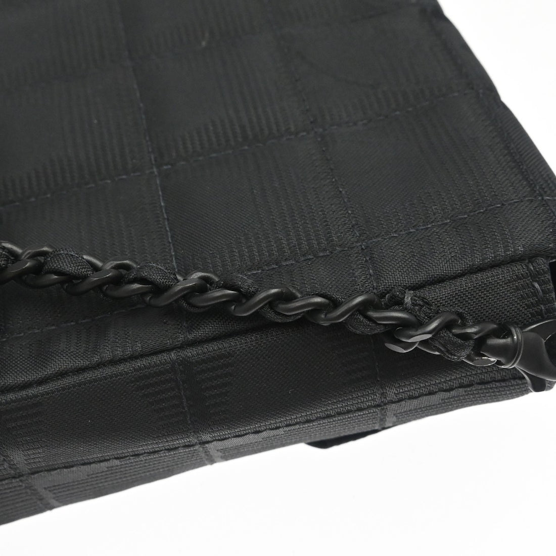 Chanel Travel Line East West in Nylon Jacquard Nero Vintage