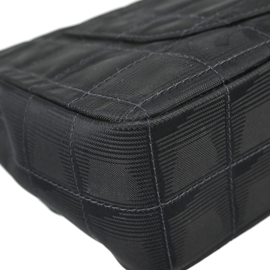 Chanel Travel Line Single Flap Medium in Nylon Jacquard Nero Vintage
