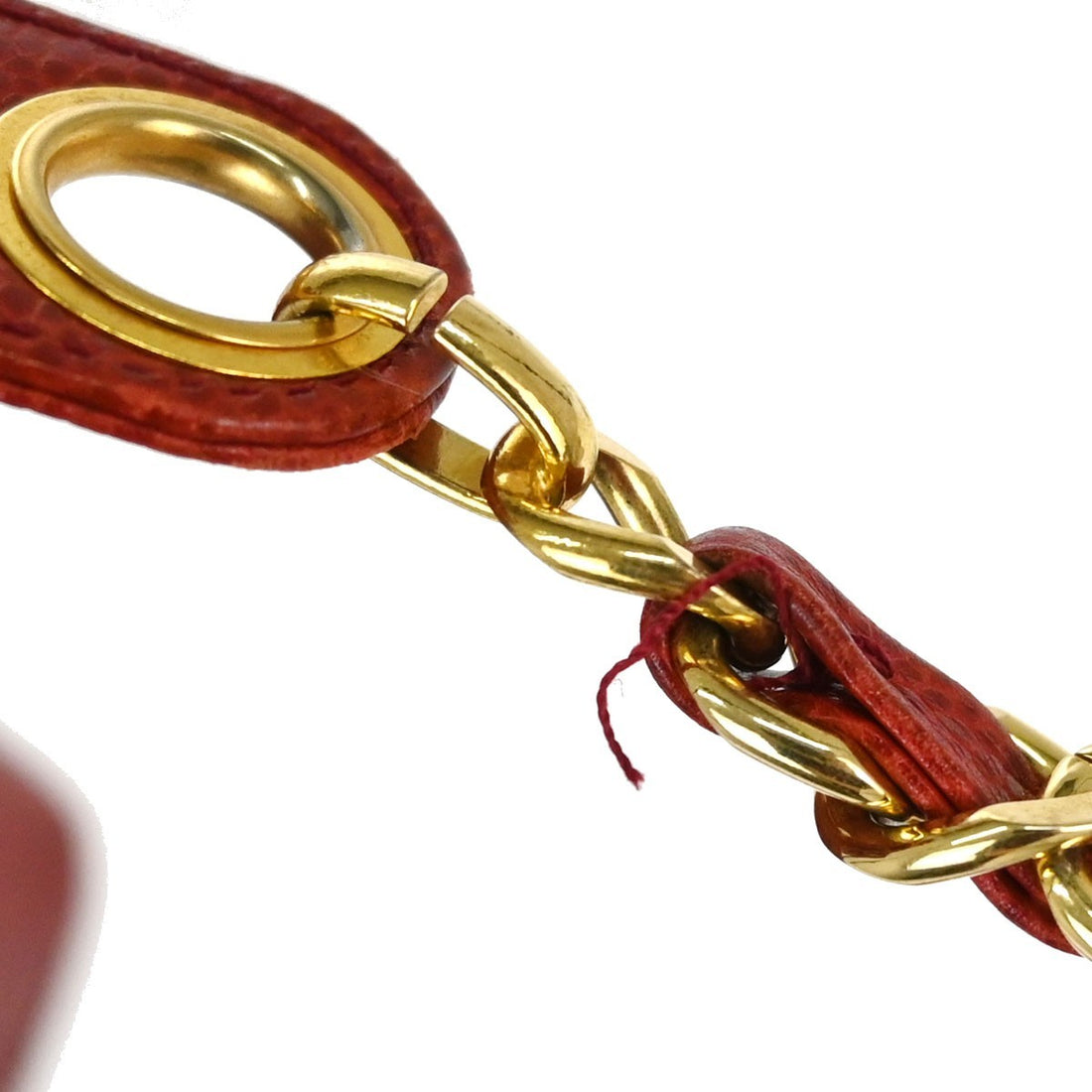 Chanel Triple CC Drawstring in Pelle Caviar Rosso Vintage