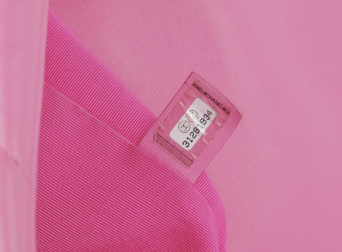 Chanel 19 in Pelle di Agnello Rosa Vintage