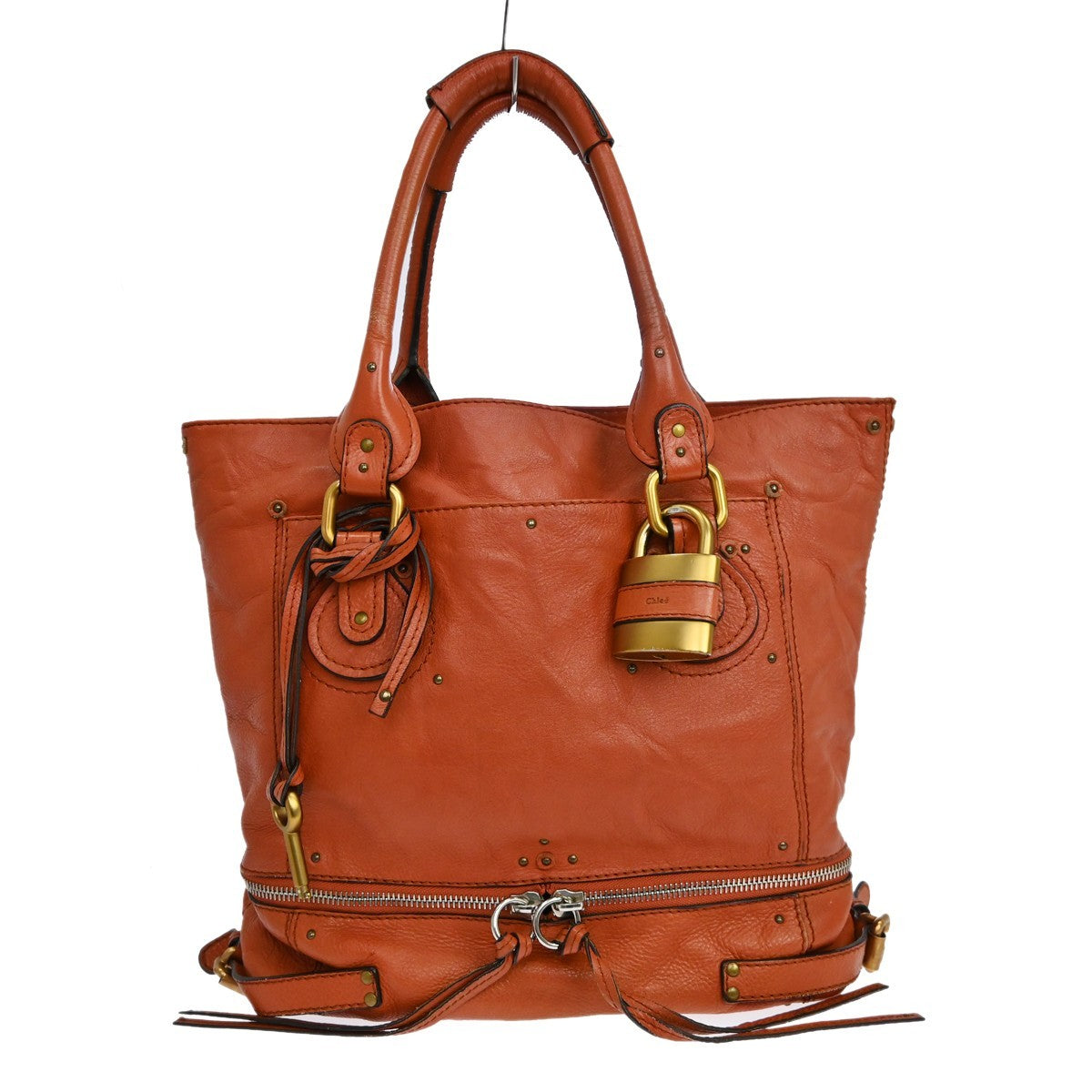 Chloé Paddington in Pelle Arancione Vintage