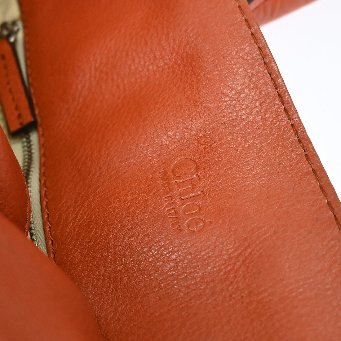 Chloé Paddington in Pelle Arancione Vintage