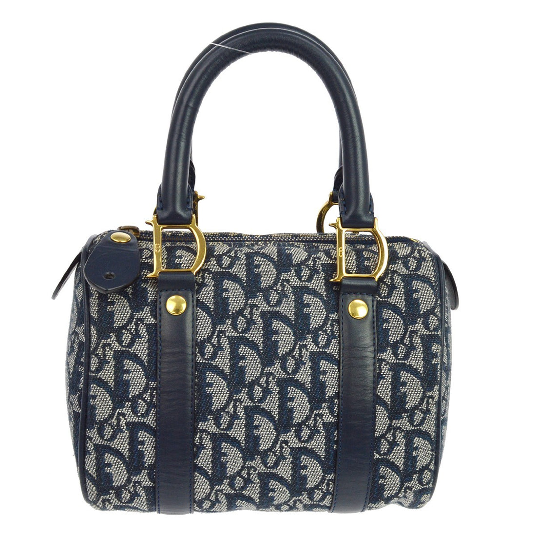 Christian Dior Trotter in Tela Trotter Blu Navy Vintage
