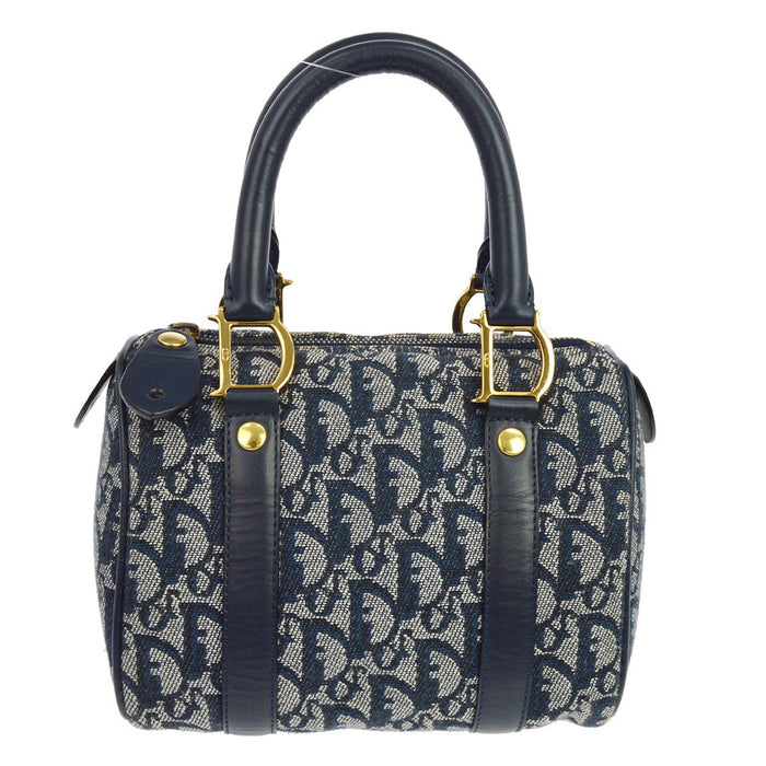 Christian Dior Trotter in Tela Trotter Blu Navy Vintage
