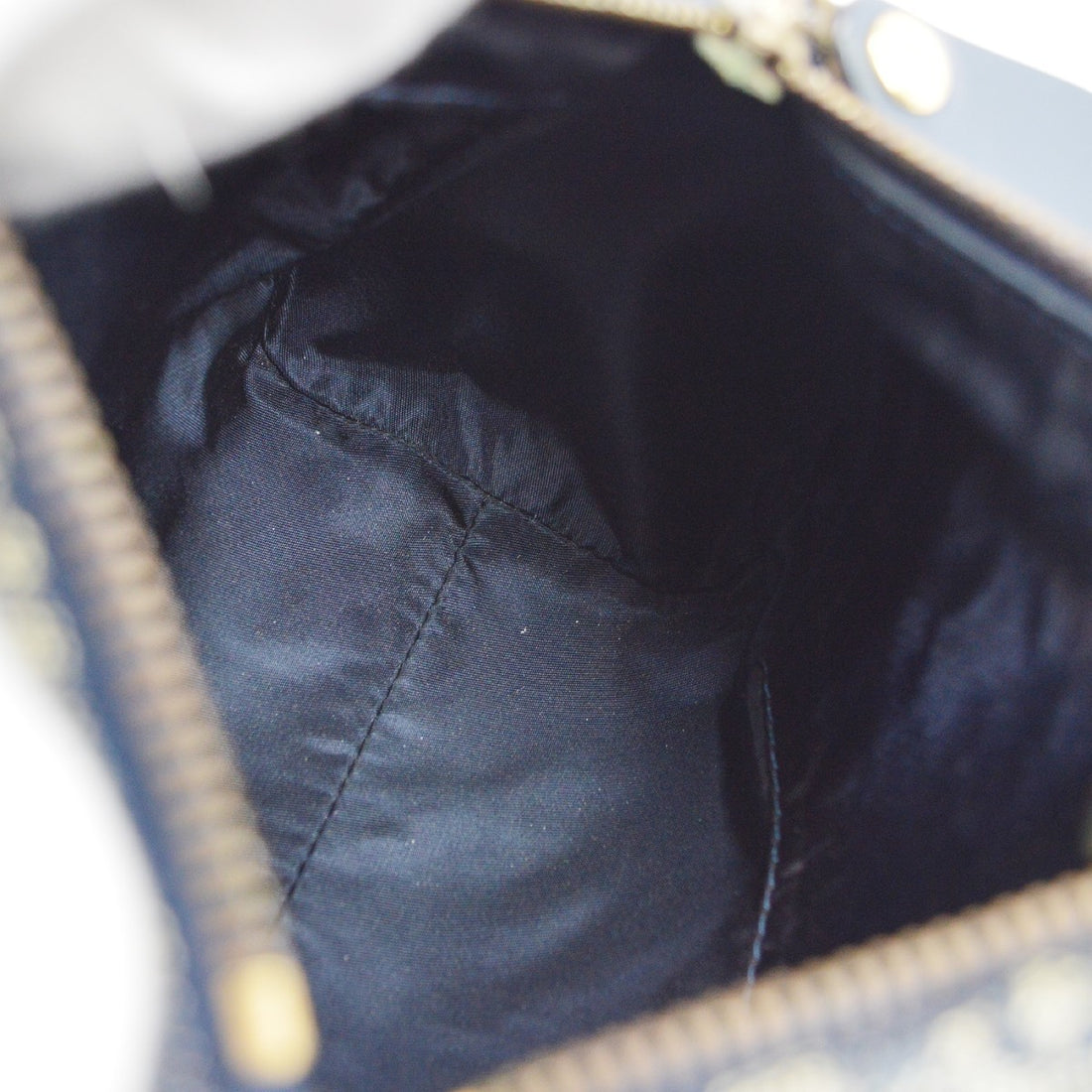 Christian Dior Trotter in Tela Trotter Blu Navy Vintage