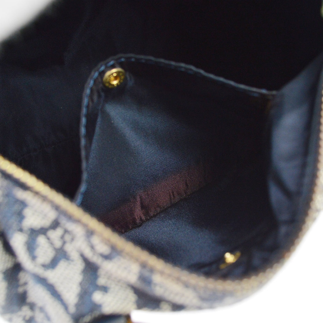 Christian Dior Trotter in Tela Trotter Blu Navy Vintage