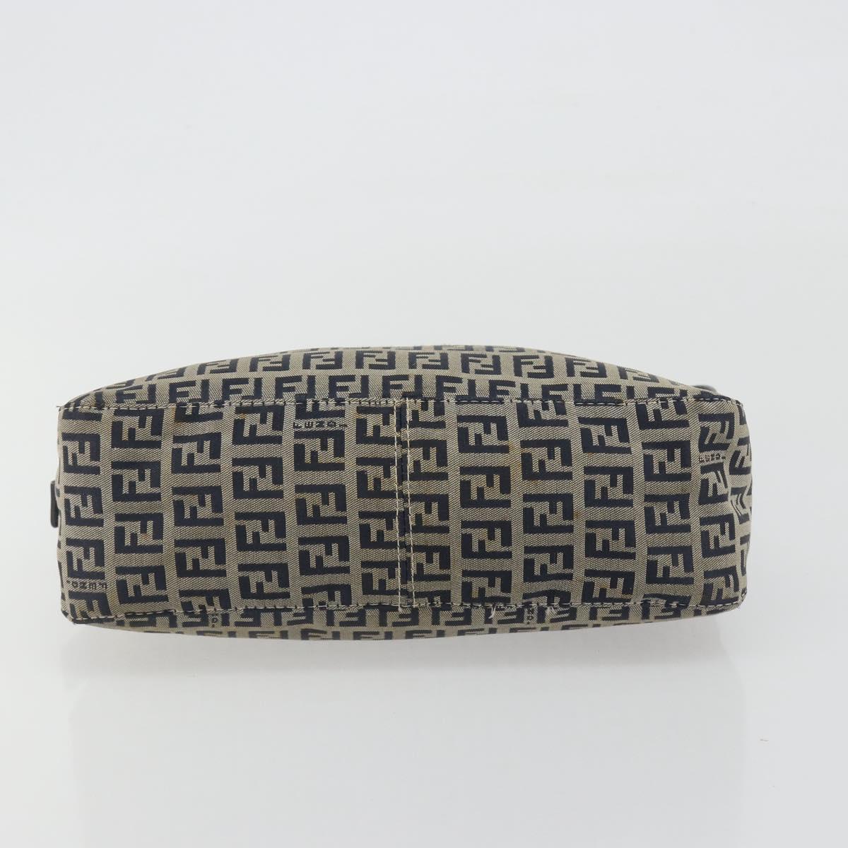 FENDI Zucchino Canvas Baguette Bag Navy Argento Originale | Mamma Baguette