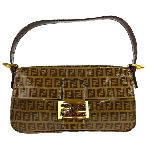 Fendi Baguette in PVC Zucchino Marrone Vintage