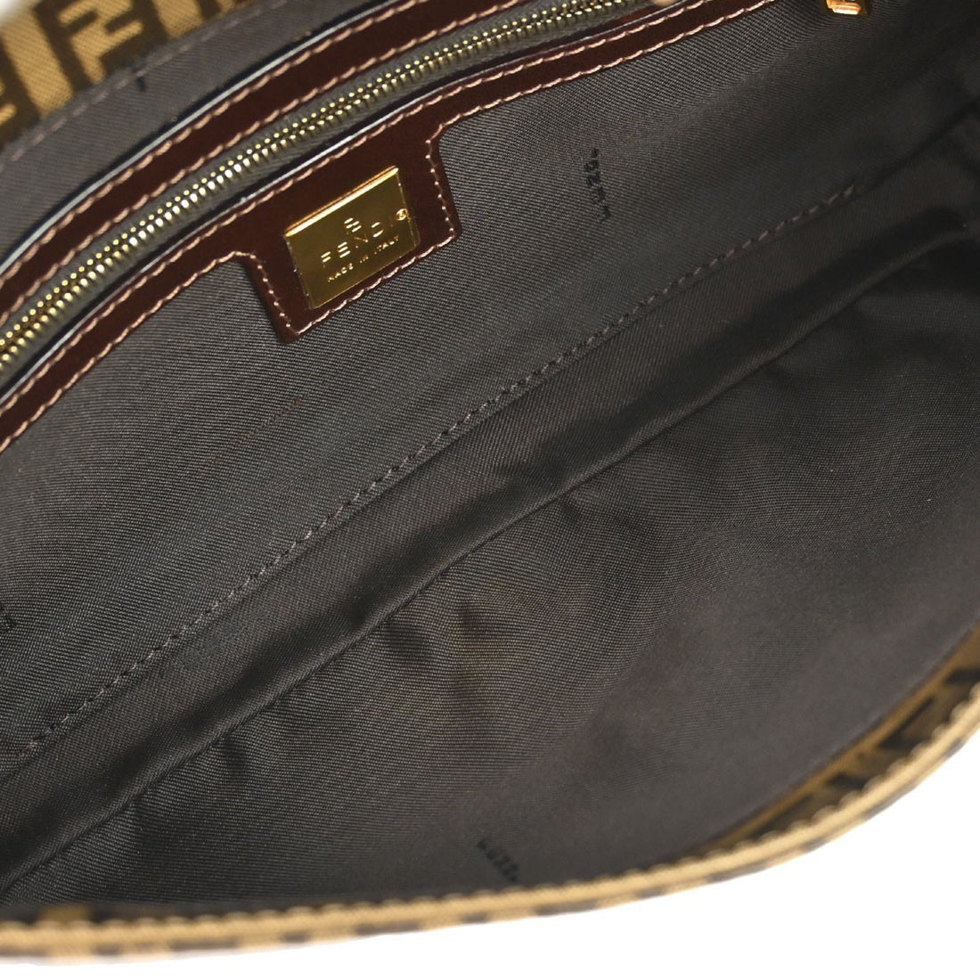 Fendi Baguette in PVC Zucchino Marrone Vintage
