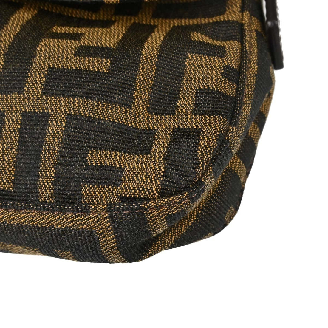 Fendi Baguette Zucca in Tela Zucca Marrone Vintage