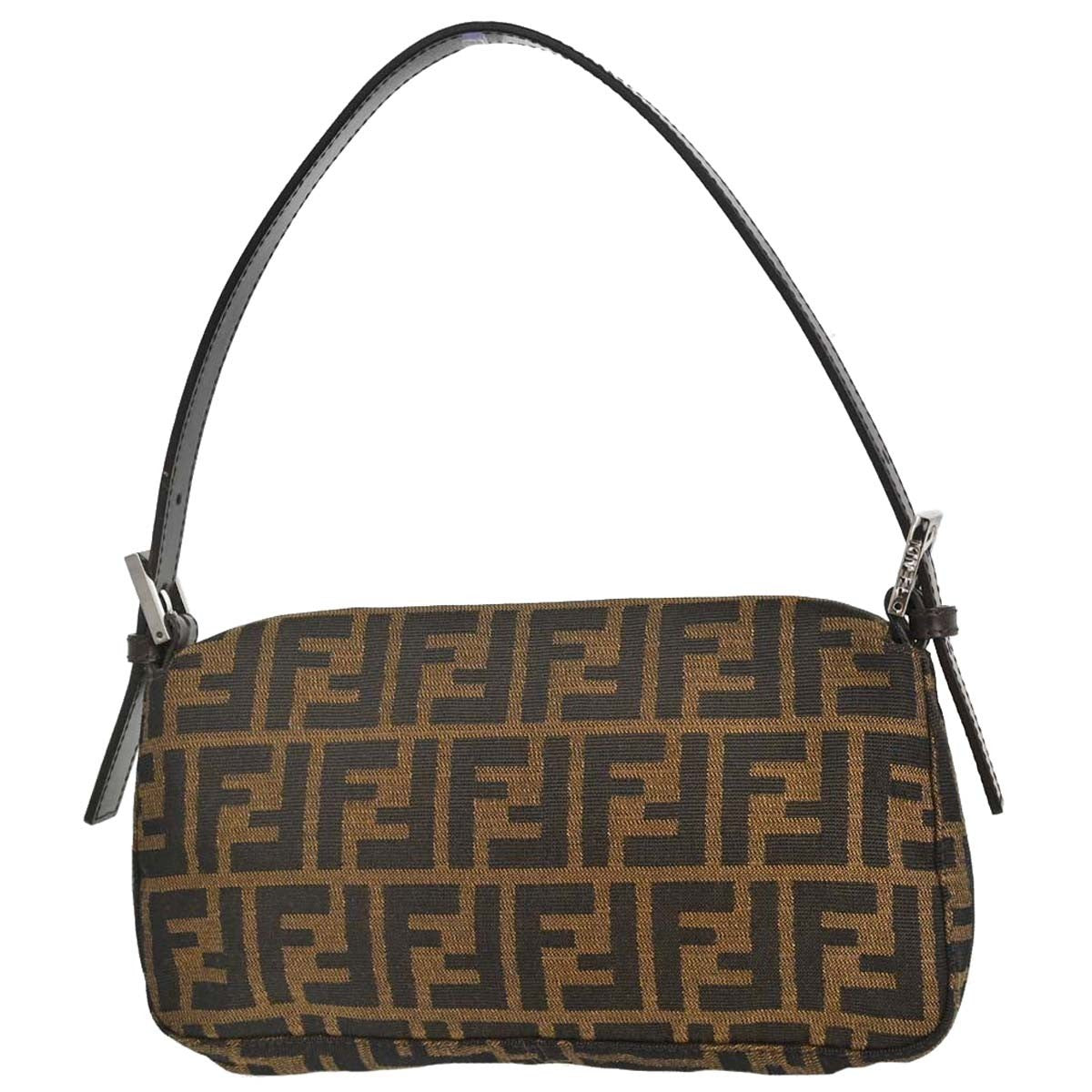 Fendi Baguette Zucca in Tela Zucca Marrone Vintage – foto 2