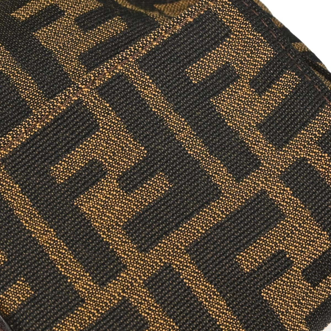Fendi Baguette Zucca in Tela Zucca Marrone Vintage