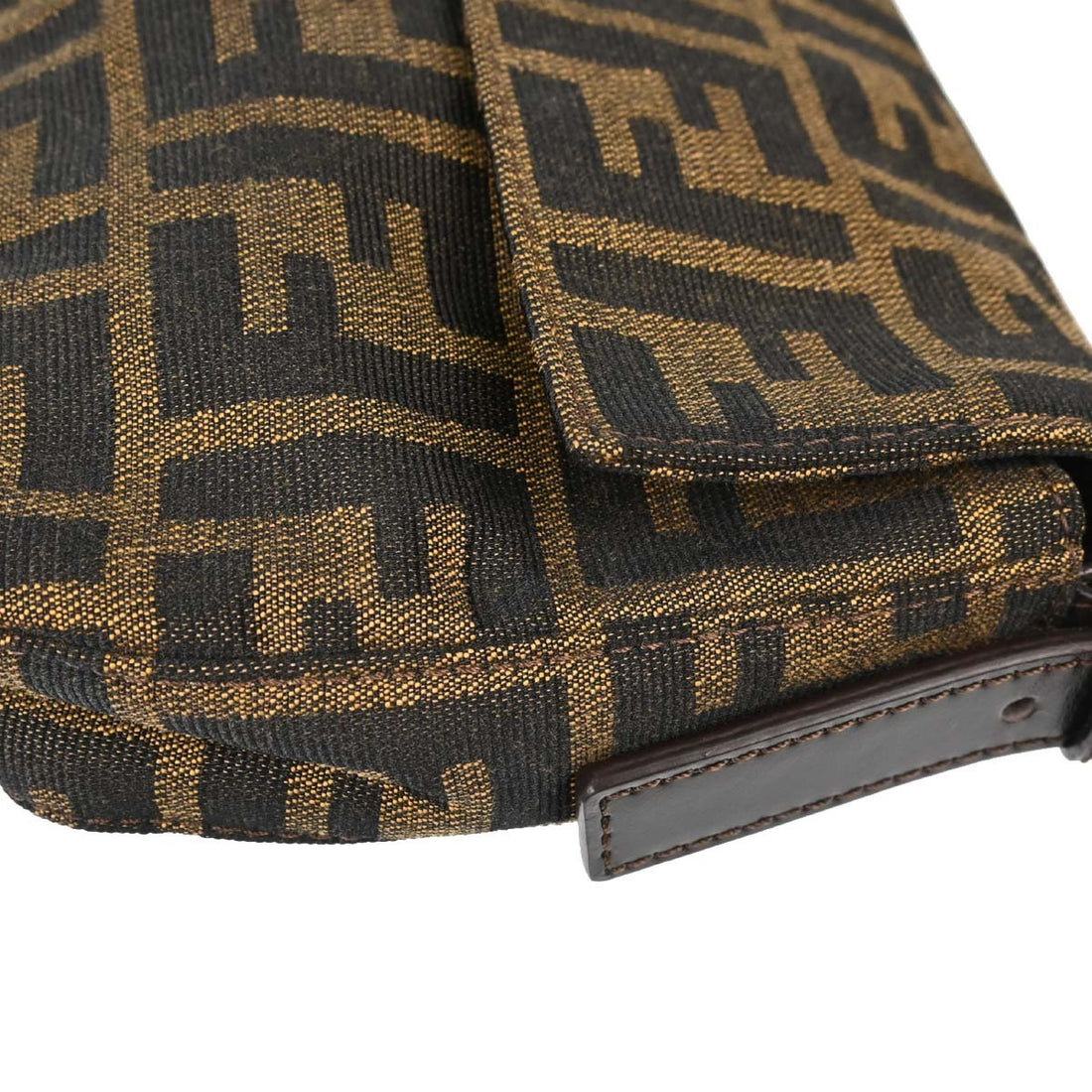 Fendi Baguette Zucca in Tela Zucca Marrone Vintage