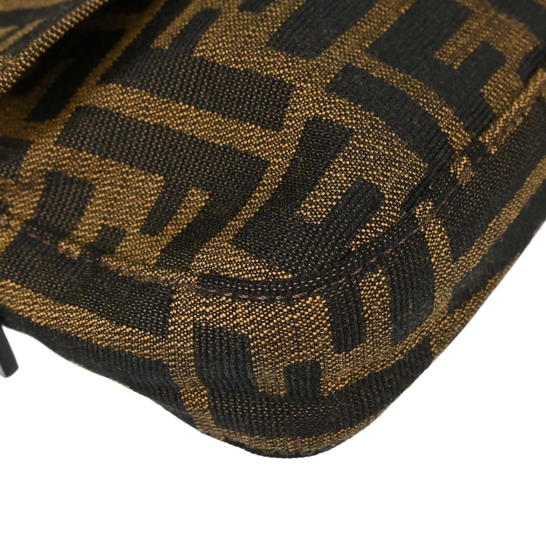 Fendi Baguette Zucca in Tela Zucca Marrone Vintage
