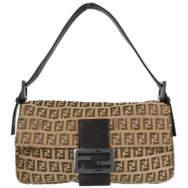 Fendi Baguette Zucchino in Tela Zucchino Beige Vintage