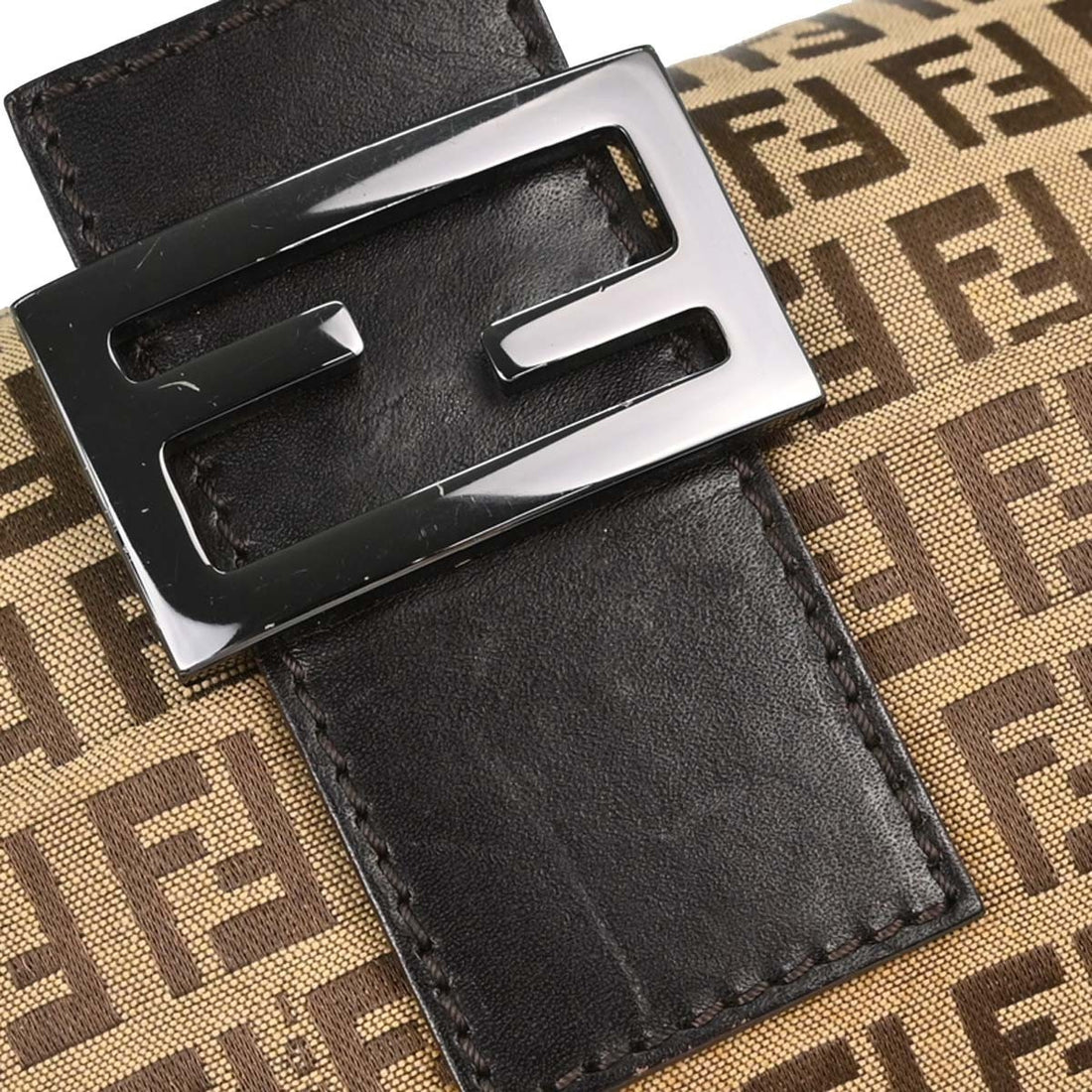 Fendi Baguette Zucchino in Tela Zucchino Beige Vintage
