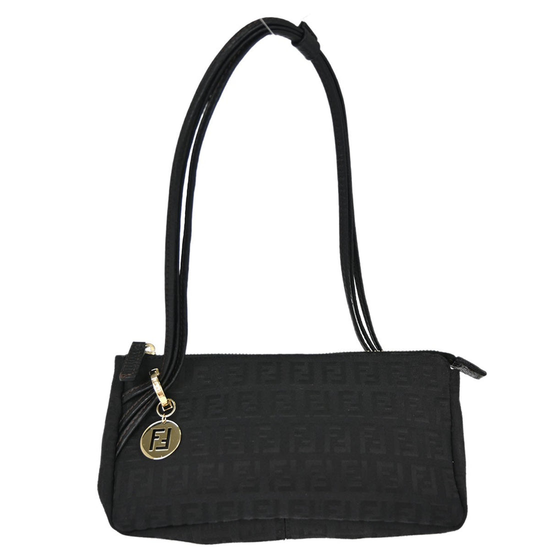Fendi Black Zucchino Handbag Vintage