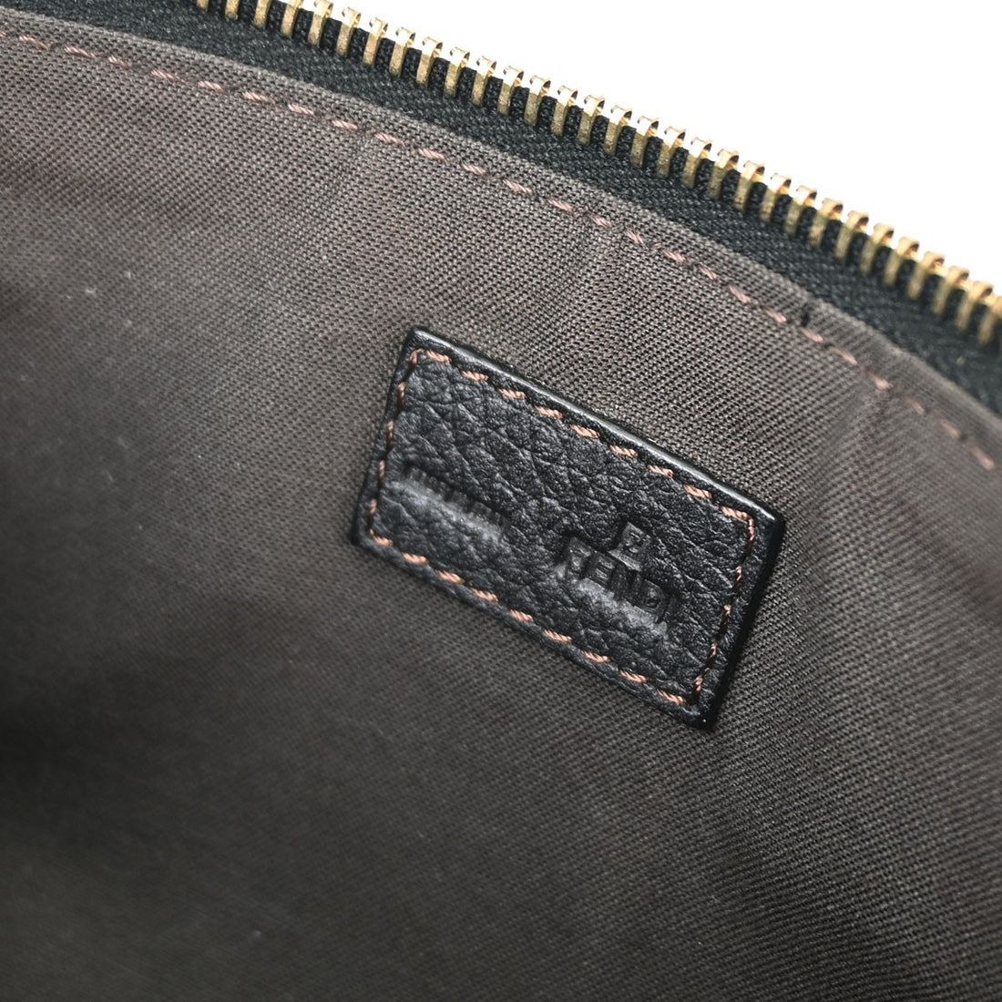 Fendi Black Zucchino Handbag Vintage