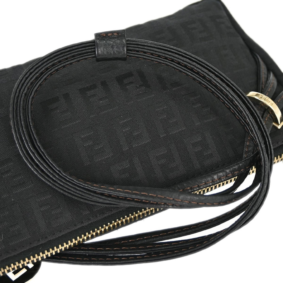 Fendi Black Zucchino Handbag Vintage