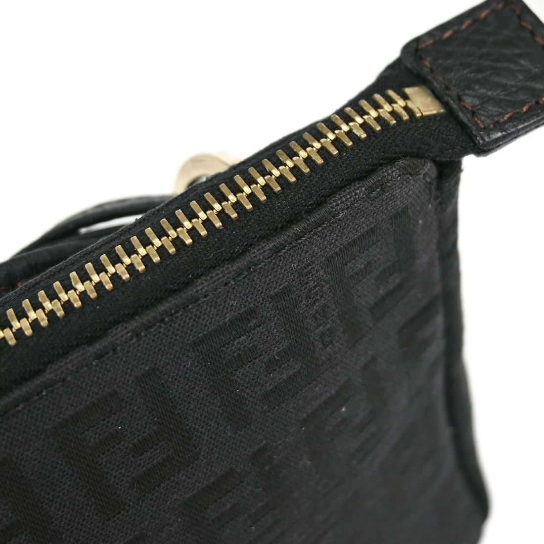 Fendi Black Zucchino Handbag Vintage
