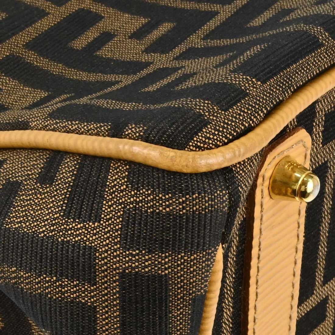 Fendi Borsa 2Way in Tela Zucca Marrone Vintage