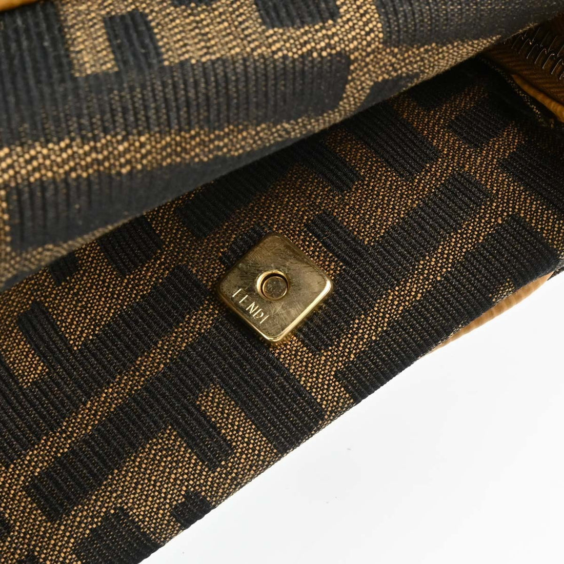 Fendi Borsa 2Way in Tela Zucca Marrone Vintage