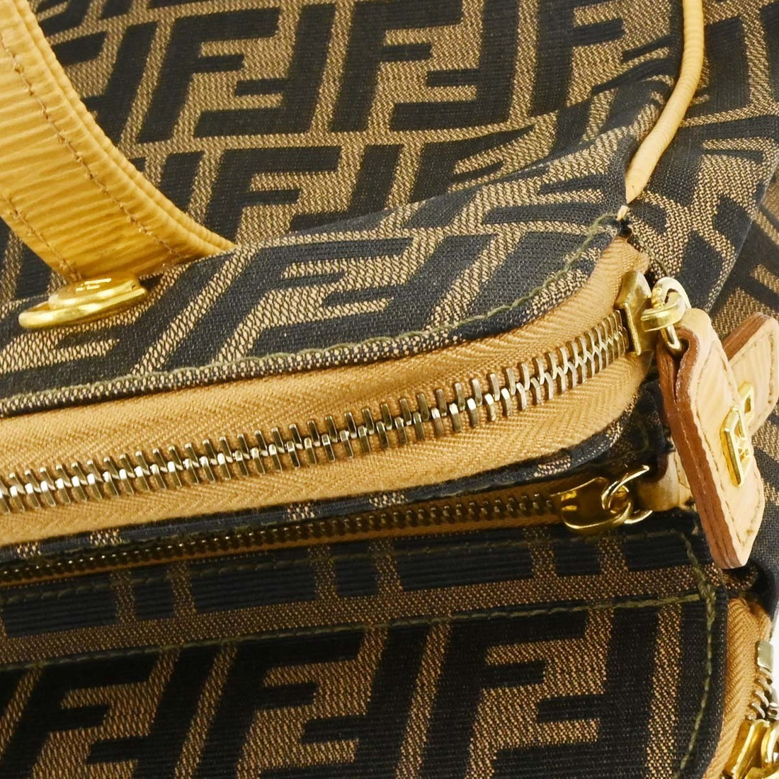 Fendi Borsa 2Way in Tela Zucca Marrone Vintage