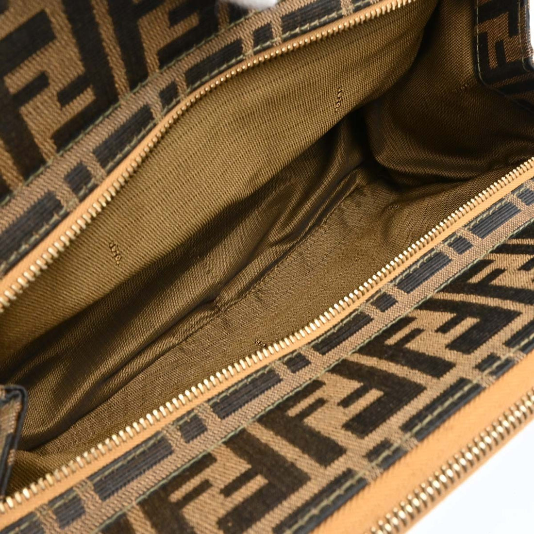 Fendi Borsa 2Way in Tela Zucca Marrone Vintage