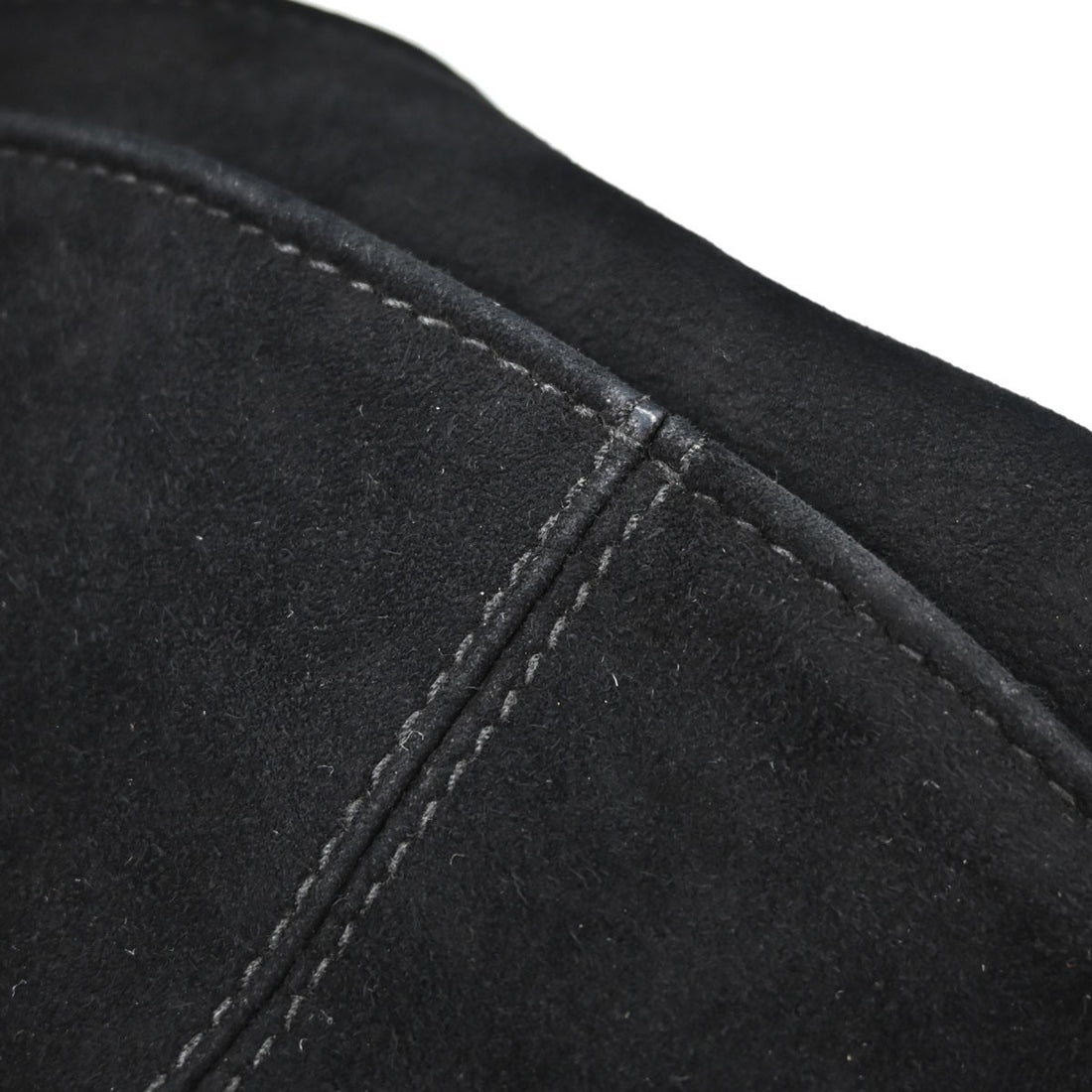 Fendi Borsa a Mano in Camoscio Nero Vintage