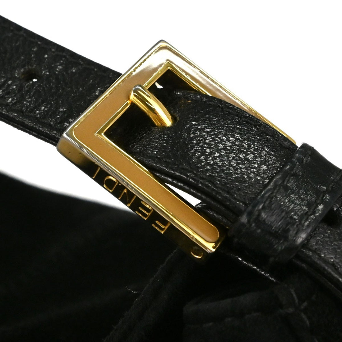 Fendi Borsa a Mano in Camoscio Nero Vintage