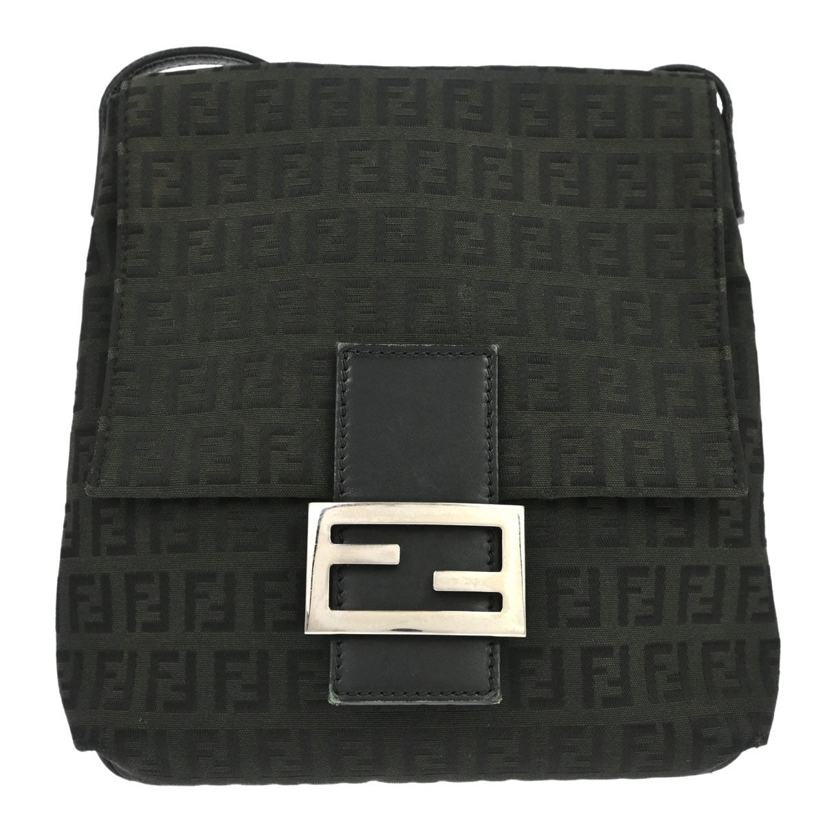 Fendi Crossbody Zucchino in Tela Zucchino Nero Vintage