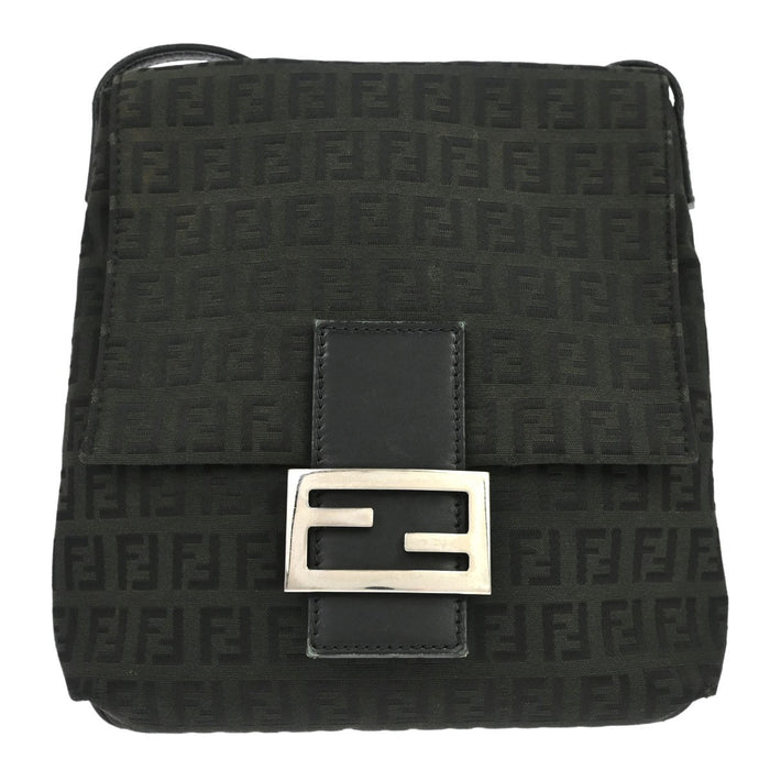 Fendi Crossbody Zucchino in Tela Zucchino Nero Vintage