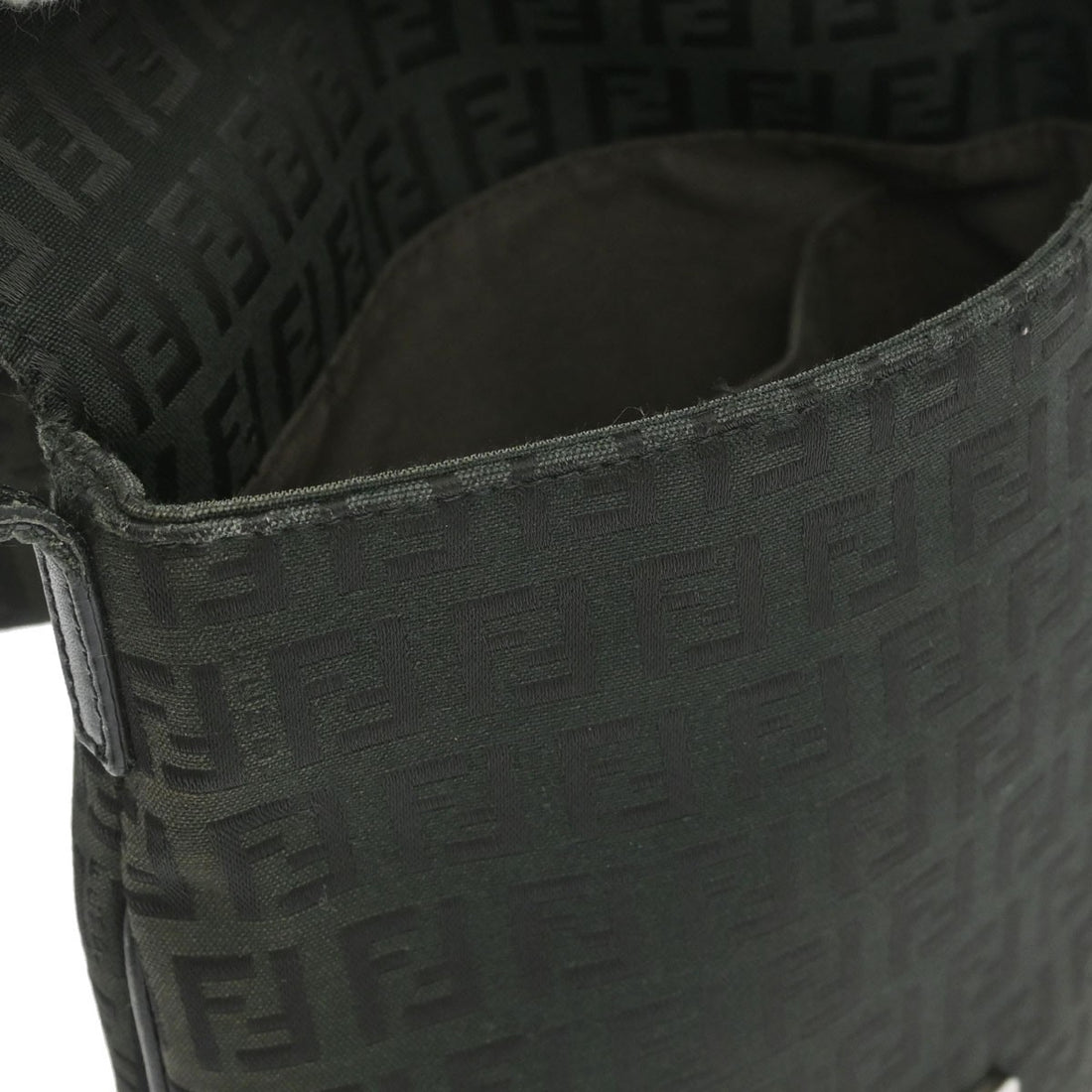 Fendi Crossbody Zucchino in Tela Zucchino Nero Vintage