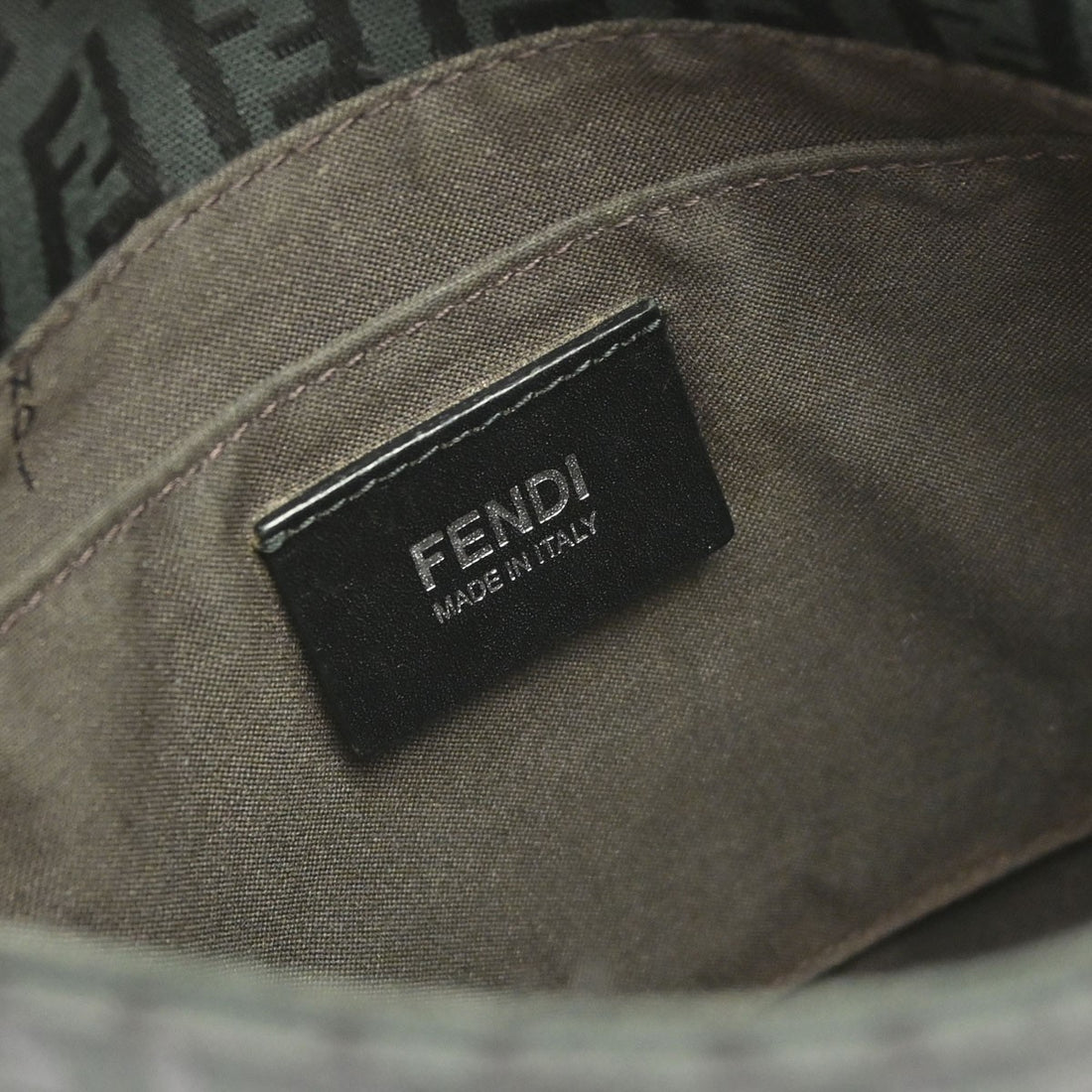 Fendi Crossbody Zucchino in Tela Zucchino Nero Vintage