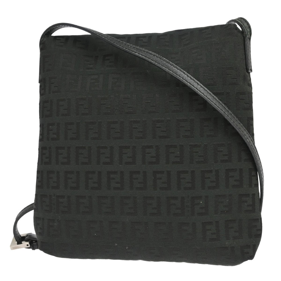 Fendi Crossbody Zucchino in Tela Zucchino Nero Vintage