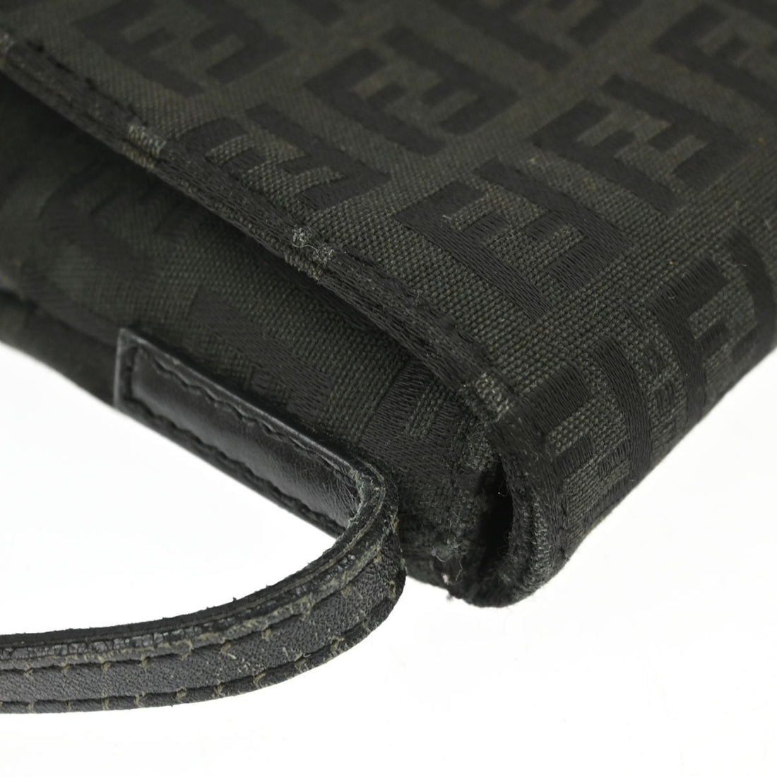 Fendi Crossbody Zucchino in Tela Zucchino Nero Vintage