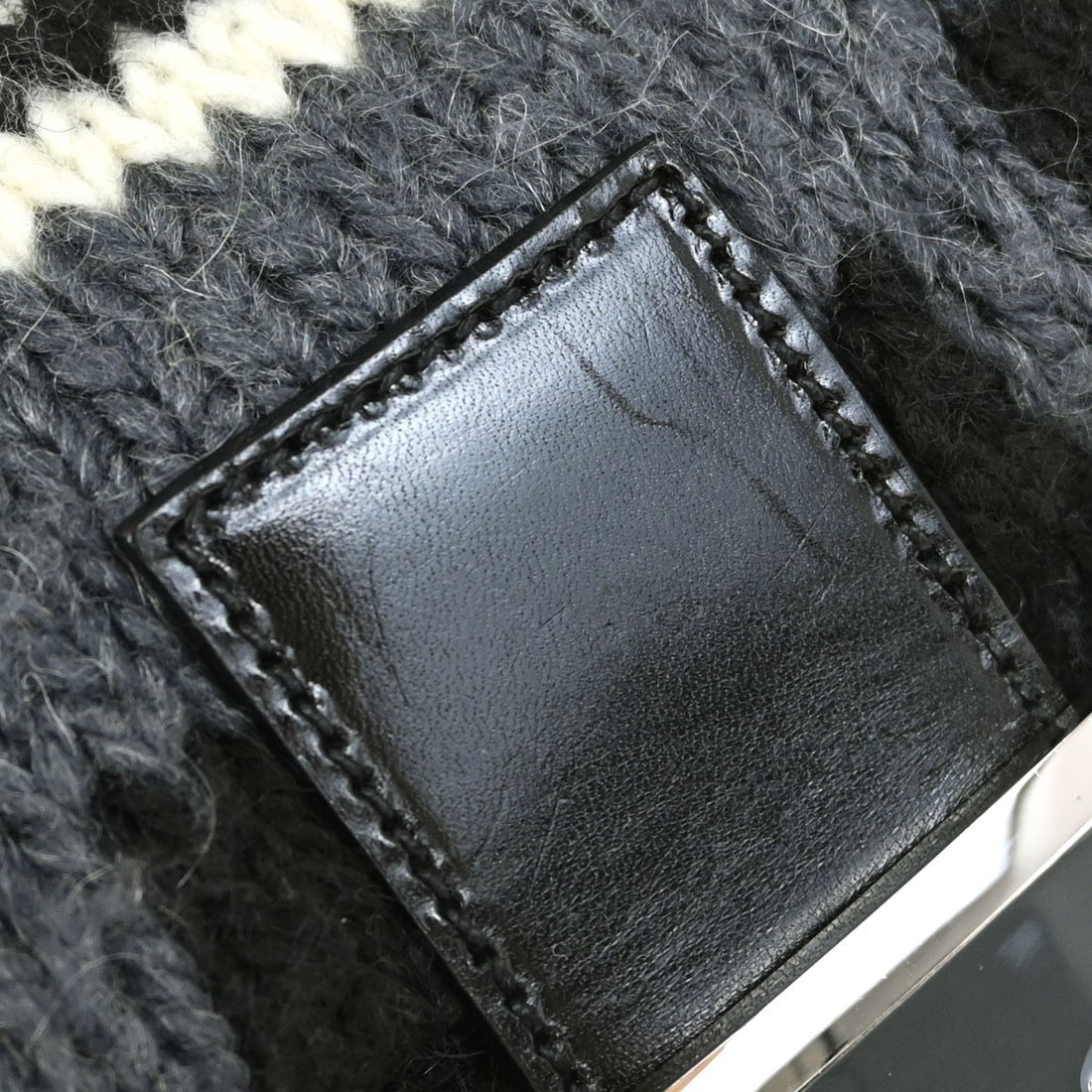 Fendi Mamma Baguette in Lana Grigio Vintage