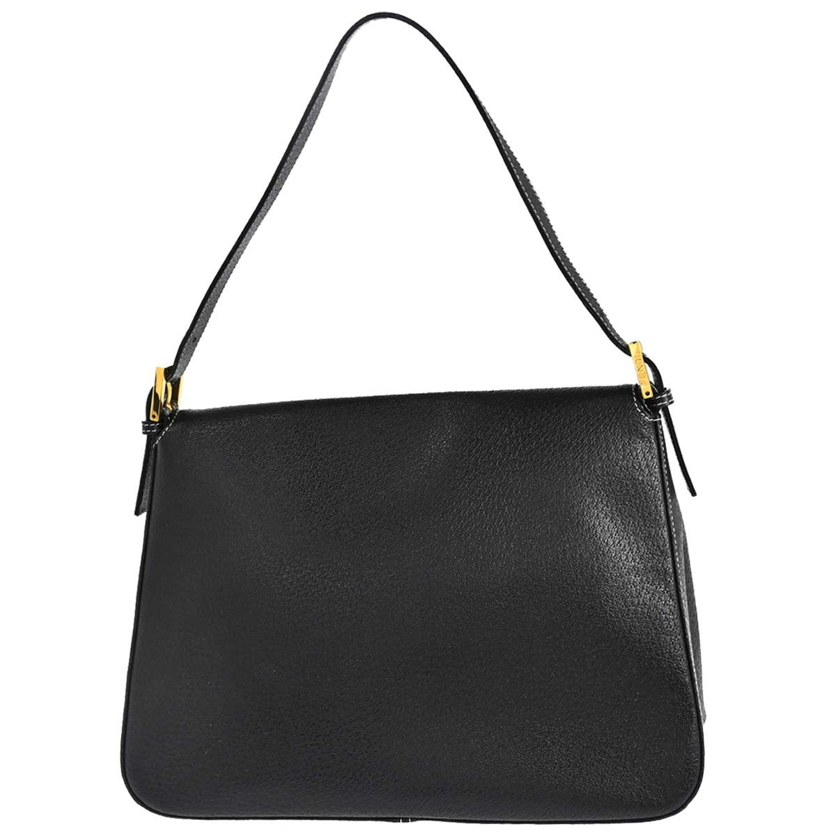 Fendi Mamma Baguette in Pelle Nera Vintage – foto 2