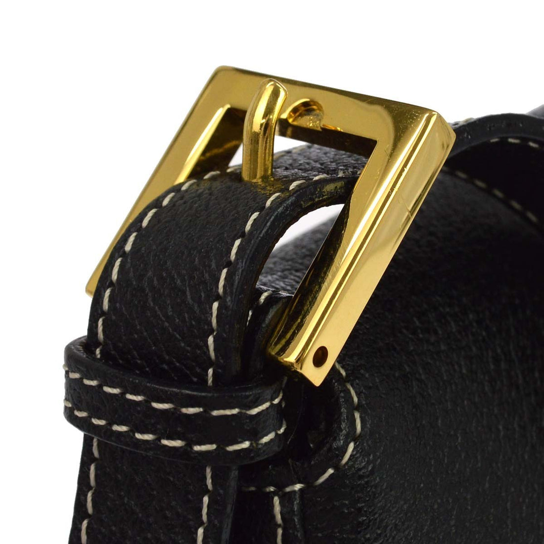 Fendi Mamma Baguette in Pelle Nera Vintage
